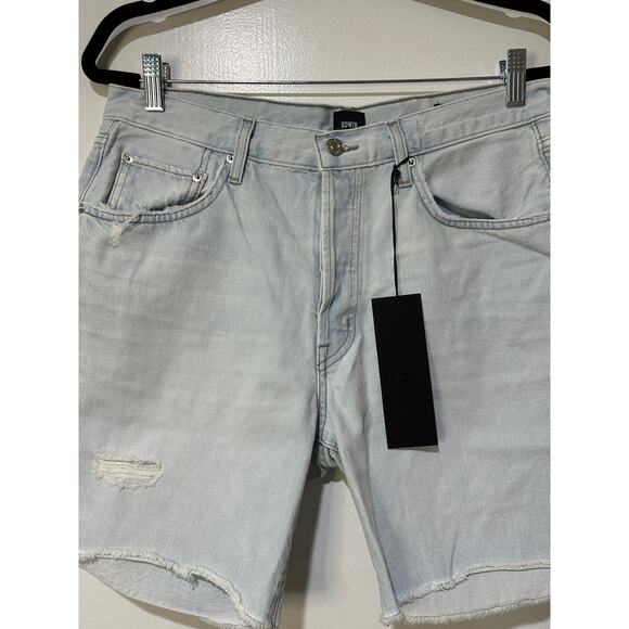 Edwin Cai Short 7" Inseam Daydream Plus Size 32 NWT Side Slits Anthropologie - Picture 4 of 11